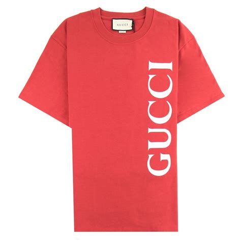 gucci t shirt red sleeve|farfetch Gucci t shirts.